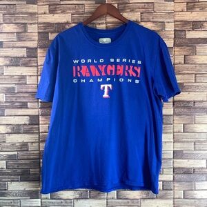 Texas Rangers Fanatics ‘23 World Series Champions Jersey Roster T-Shirt Royal XL